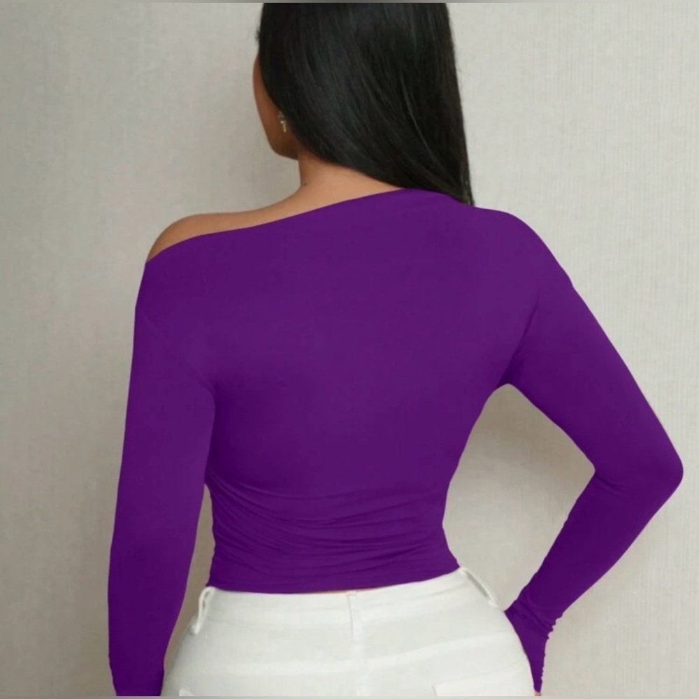 Purple Long Sleeve Top - Picture 2 of 5